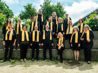 Ein Gruppenfoto des Gospelchors Sunshine.